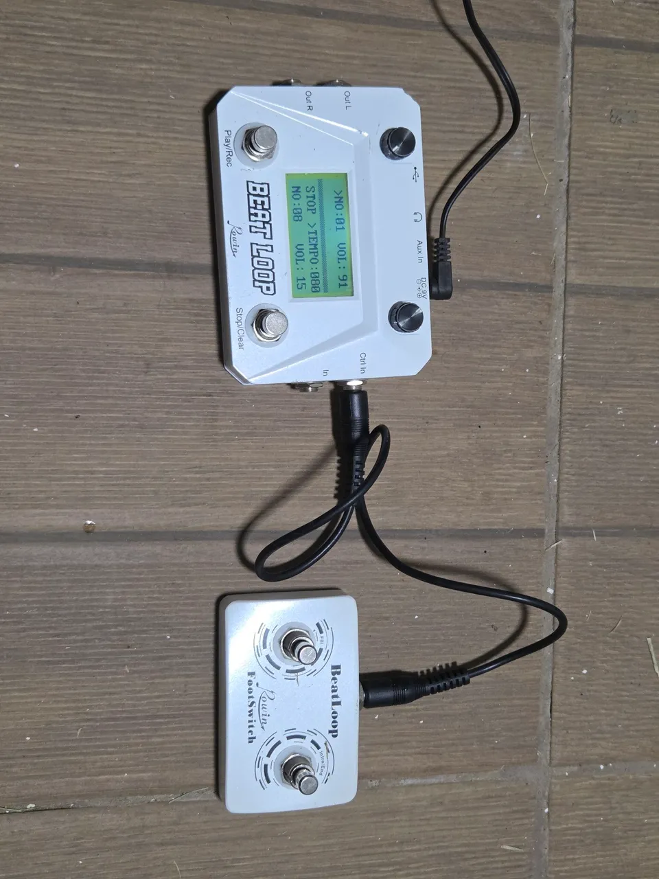 Pedal bateria Loop Beat Rowin com footswitch