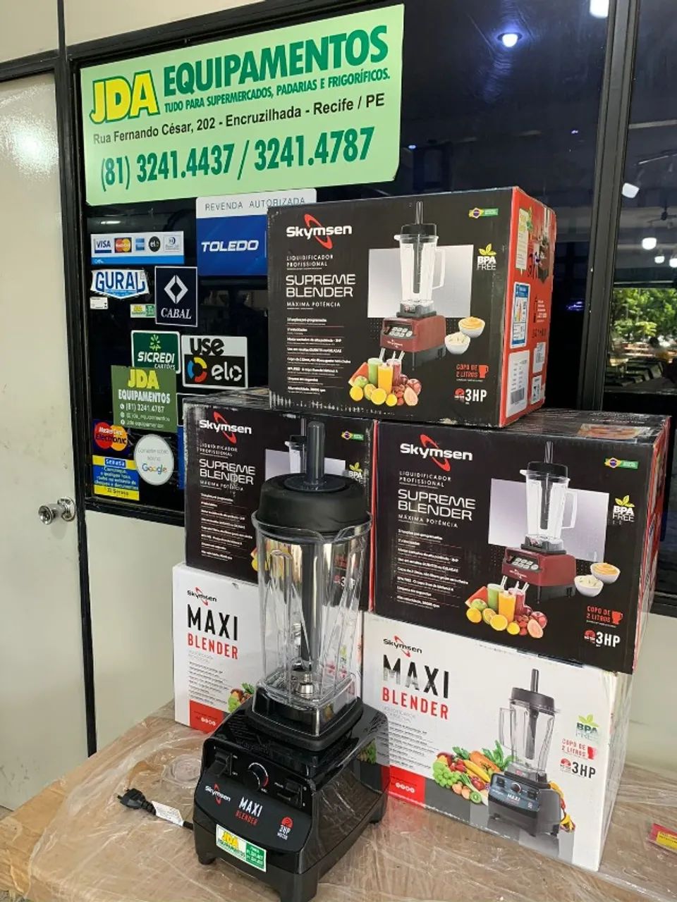 Liquidificador - blender - marca skymsen - ideal para bares e restaurantes 