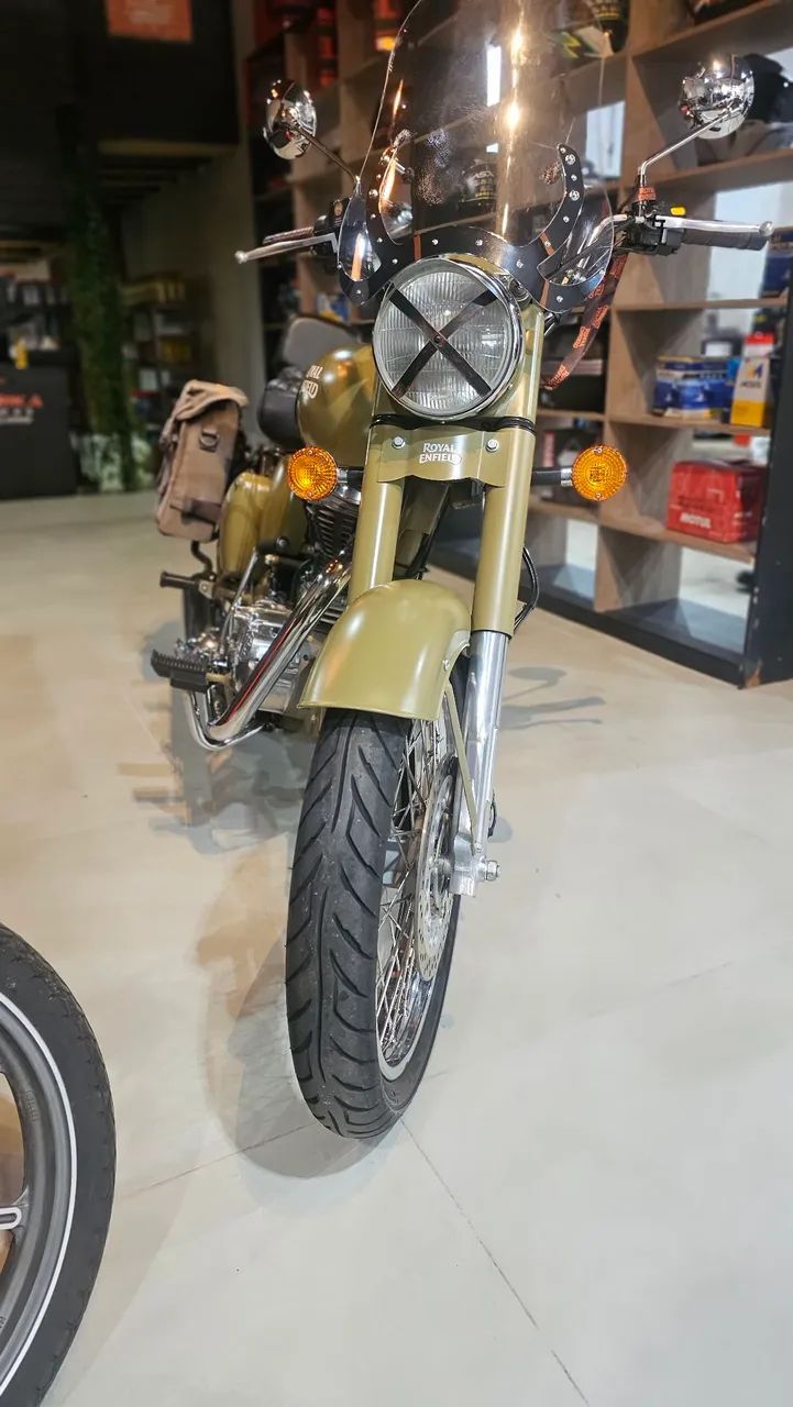ROYAL ENFIELD BLT CLASSIC 500 + BRINDE! - ANO 2020 - ÚNICO DONO  - Foto 5