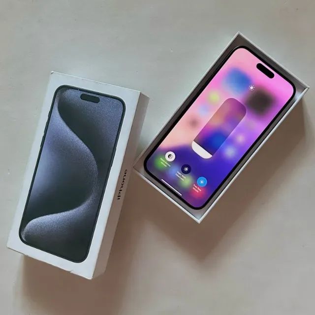iPhone 15 Pro Max 1TB (Titânio azul) - Foto 3