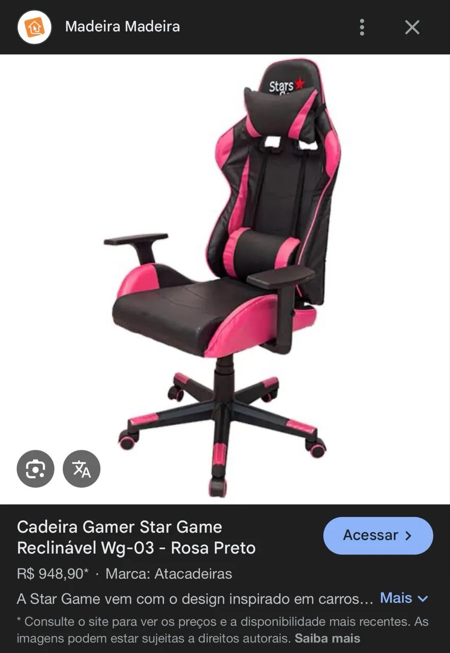 Cadeira gamer (precisa arrumar) - Foto 4