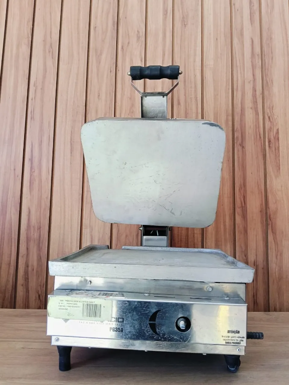 Sanduicheira a Gás GLP 0,35m - Venâncio PG35A (Alumínio) cod1888