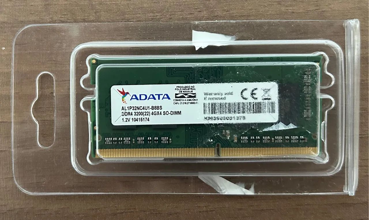 Memória RAM ADATA 4GB DDR4 3200MHz SO-DIMM