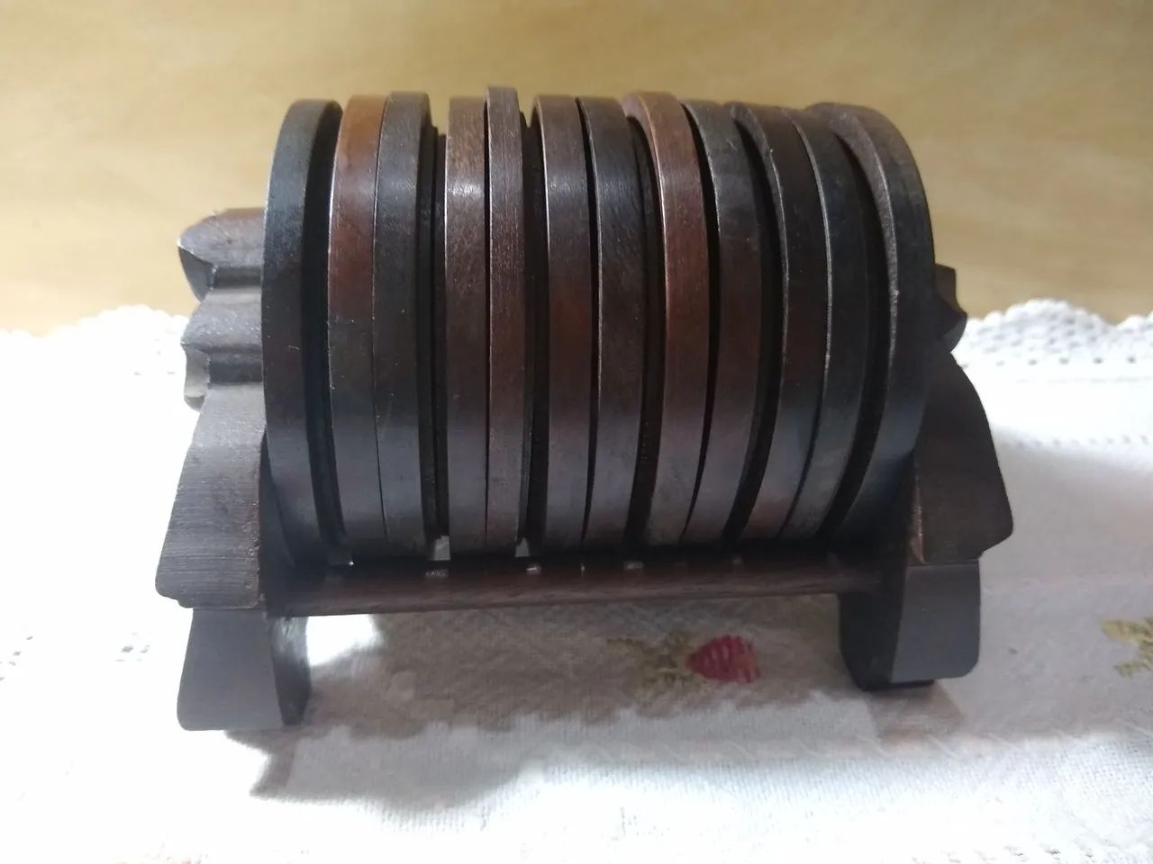 Jacarandá / porta copos clássico com suporte  - Foto 5