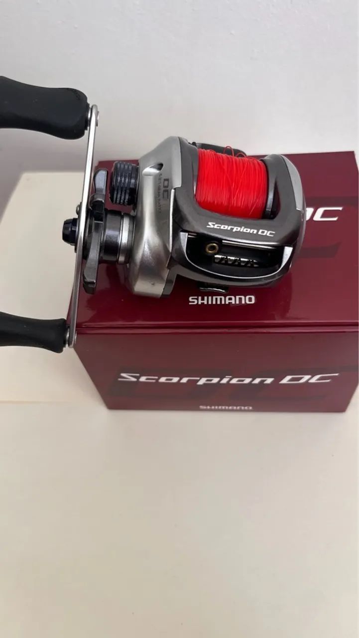 Carretilha Shimano Scorpion dc7 lado direito - Hobbies e coleções