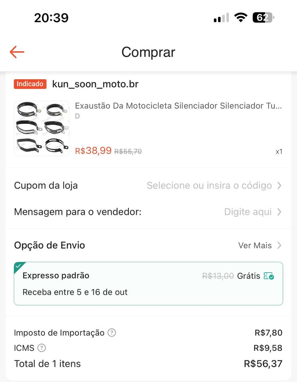 Escapamento coyote boca 8 para Falcon - Foto 5