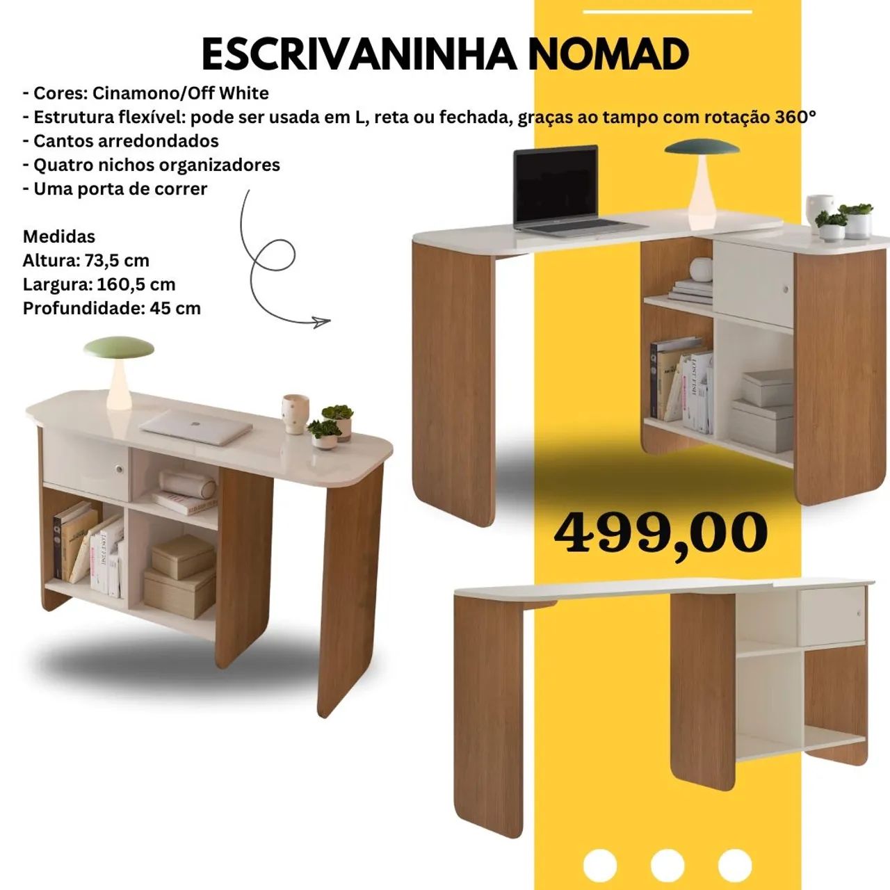 Escrivaninha Nomad Flexível - ENTREGA HOJE !!! 