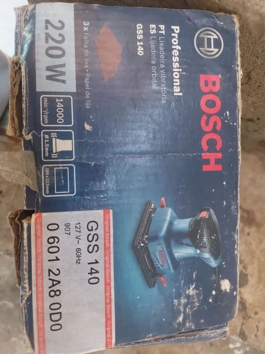 Lixadeira Orbital Bosch GSS 140 220W - Foto 5