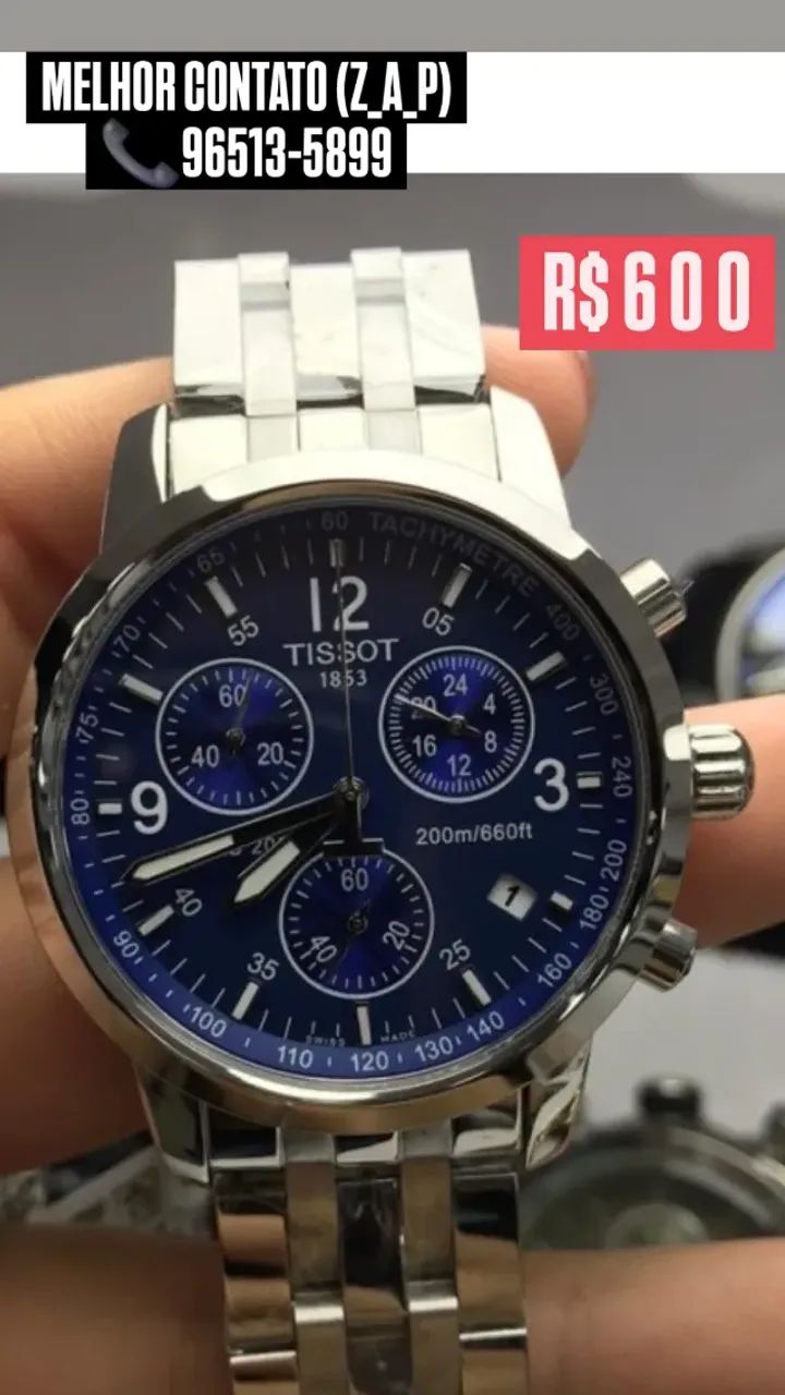 Relógio TISSOT PRC200 MOSTRADOR AZUL - FUNCIONAL- ENTREGAMOS 