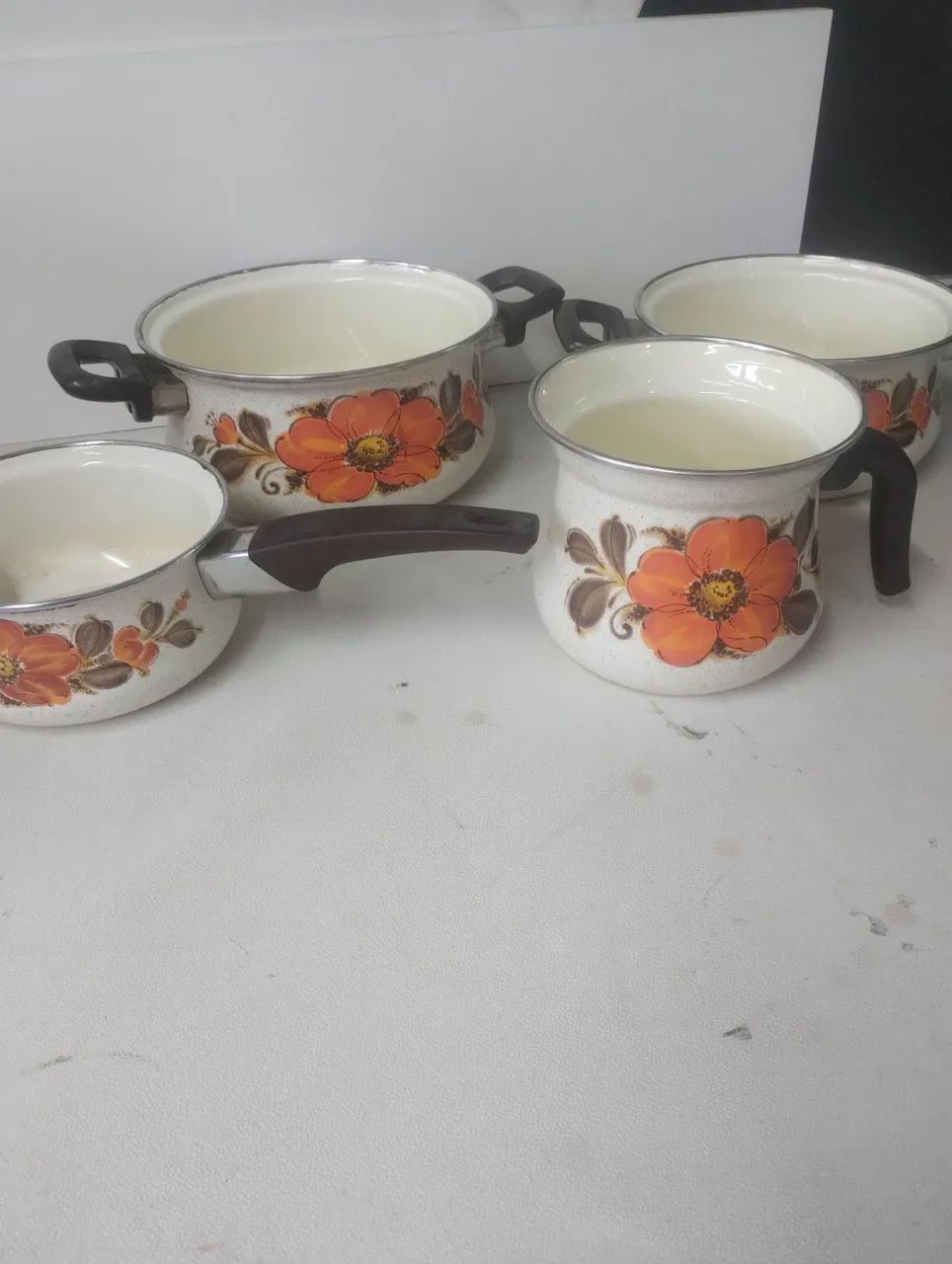Conjunto de panelas vintage floral - Foto 2