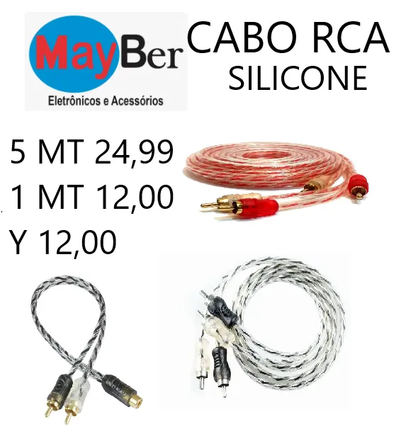 CABOS RCA SILICONE