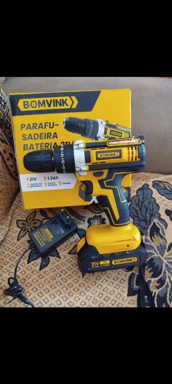 Parafusadeira/Furadeira 21V Bivolt - de impacto 