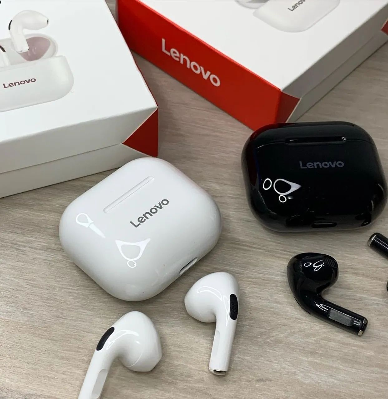 Fone de ouvido sem fio Lenovo lp40  - Foto 4