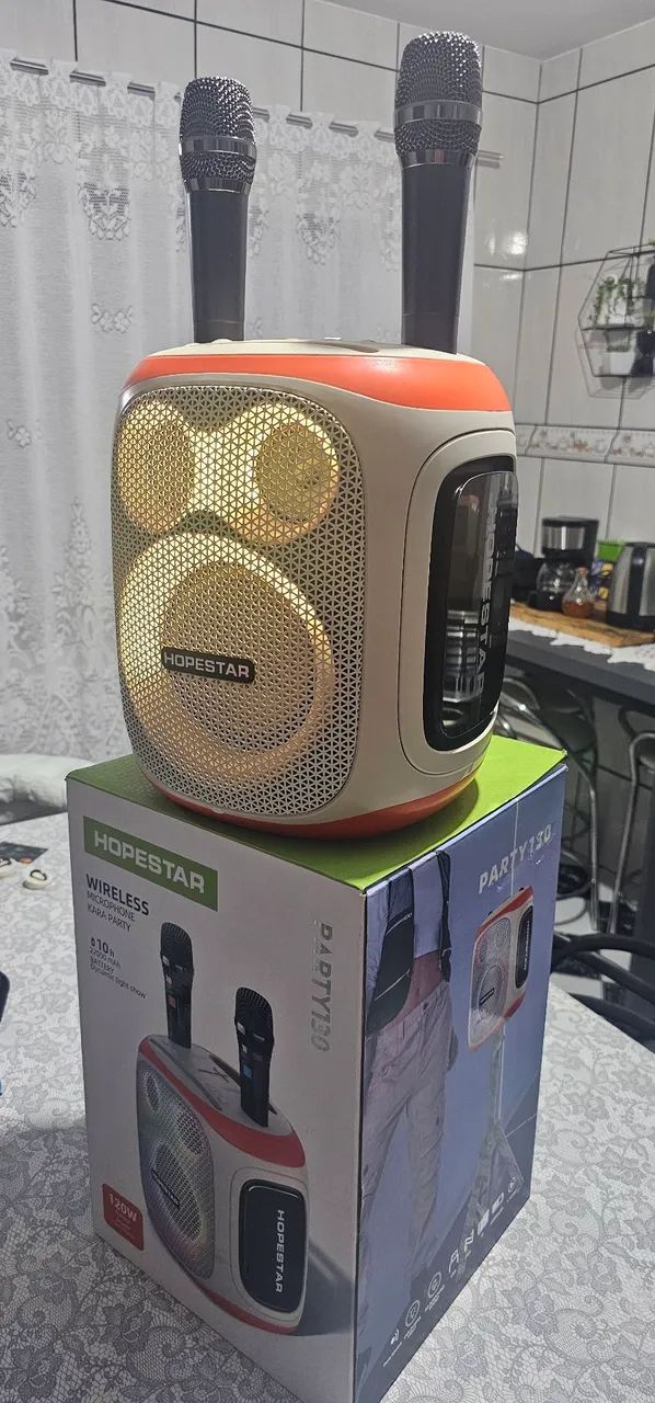 Caixa de som Bluetooth e Karaokê 64220040117891122