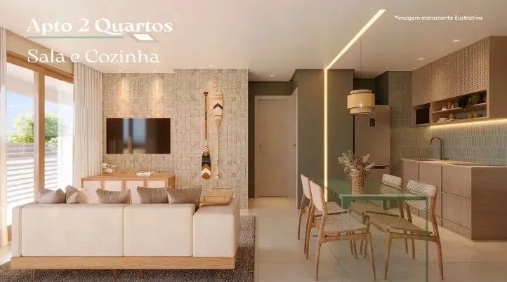 Apartamento à venda no Mauna Home Resort em Tamandare - Ipojuca - PE 2 quarto 1 wc 1 vaga  - Foto 2