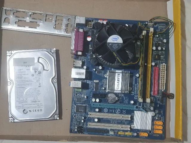 Kit Básico PC - Intel Core 2 Duo - Placa mãe Gigabyte - 2gb ram - 160gb hd
