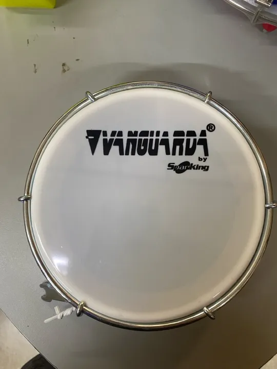 Tamborim Spanking Abs 6" Pele Leitosa Vanguarda