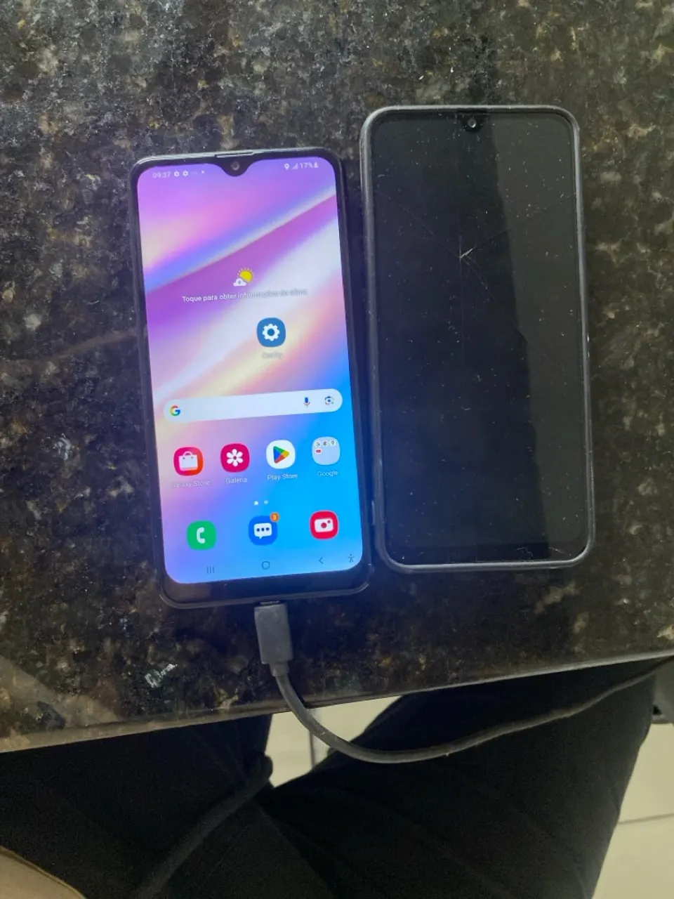 Samsung A10s funcionando perfeitamente e A10 sem bateria