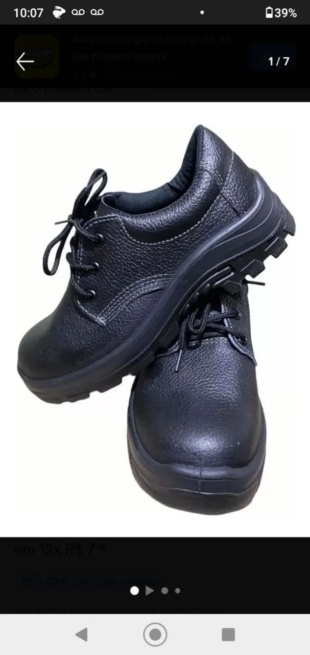 Botas de Segurança - Novo