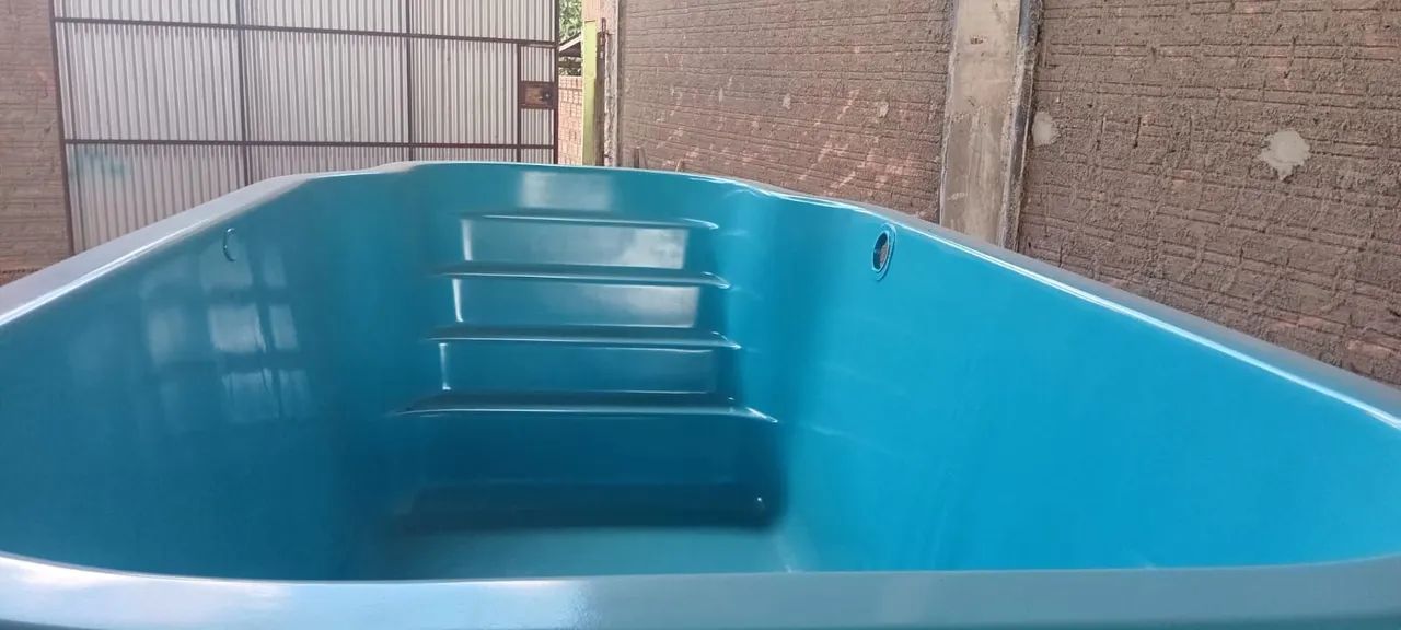 Piscina de fibra para seu jardim
