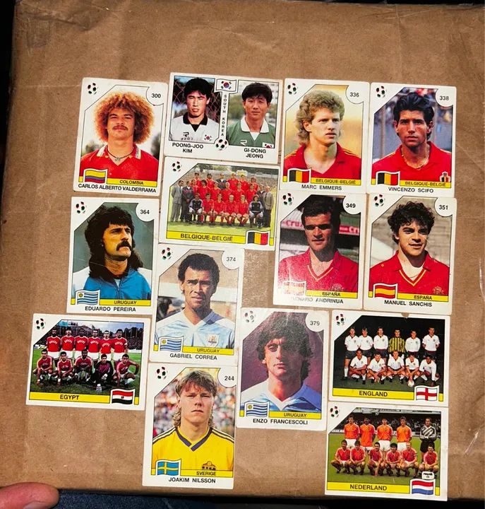 Figurinhas da Copa do Mundo 1990