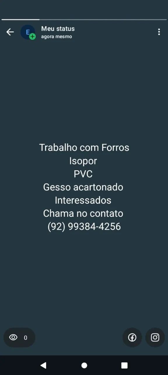 Trabalho com forro de isopor 