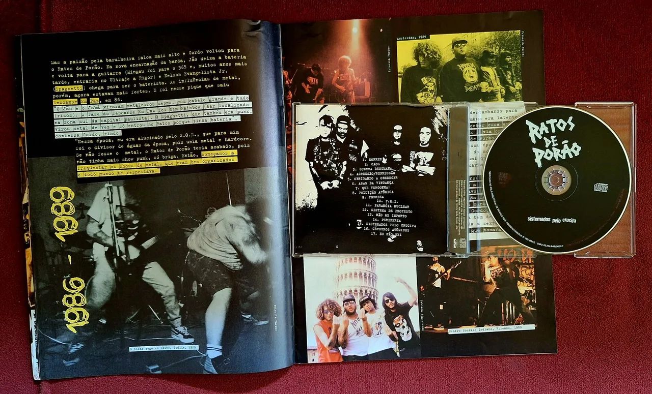 Ratos de Porão - 20 anos CD Sistemados pelo Crucifa + Revista, Raridade - Único à venda - Foto 4