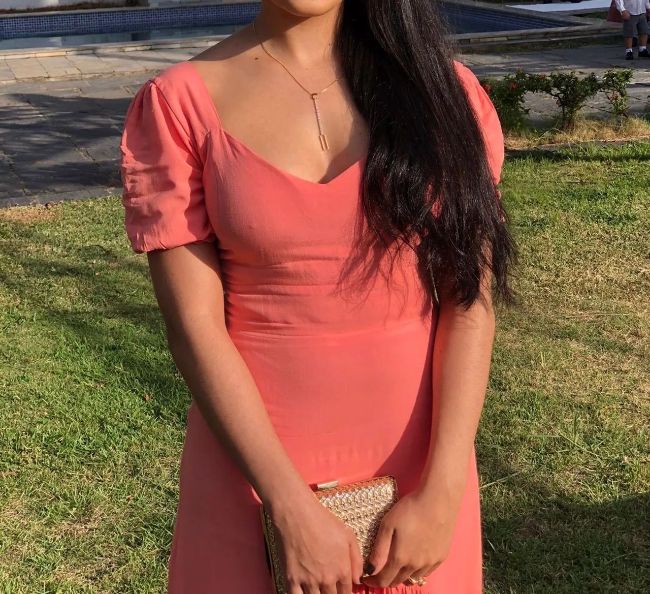 Vestido de festa salmão  - Foto 2