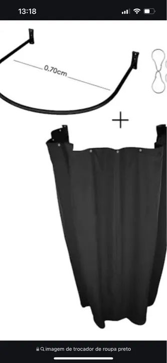 Trocador de Roupa Preto