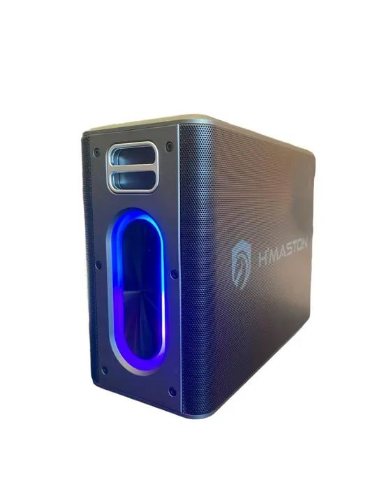 Caixa De Som Hmaston Rn03 120w Com Led Rgb/ 2 Microfone - Foto 3