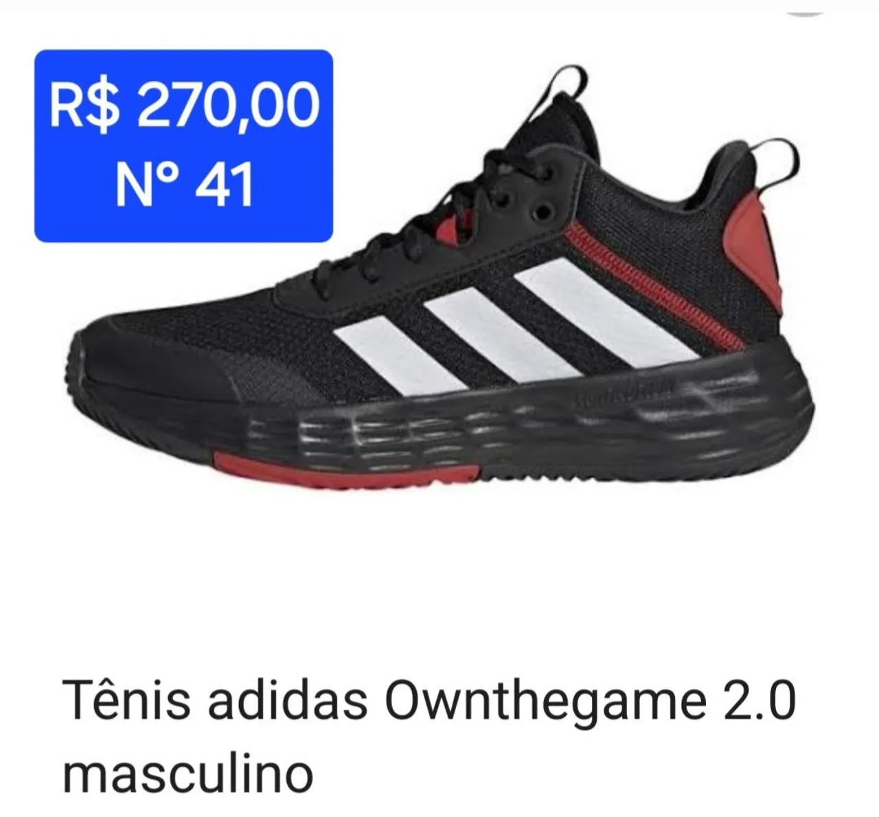 Tênis Adidas Ownthegame 2.0 Masculino - N° 41