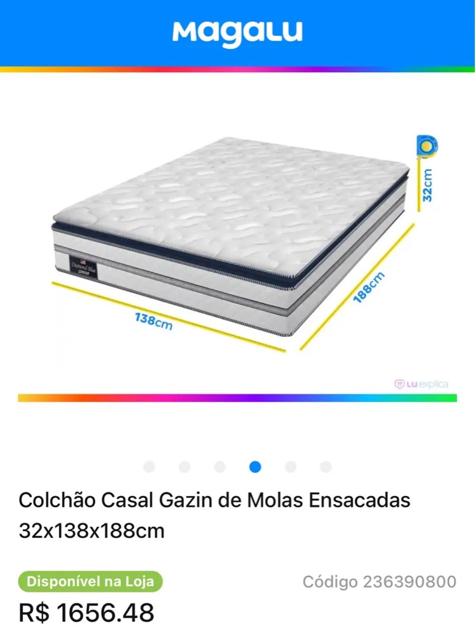 Colchão Casal Gazin Diamond Blue  - Foto 5
