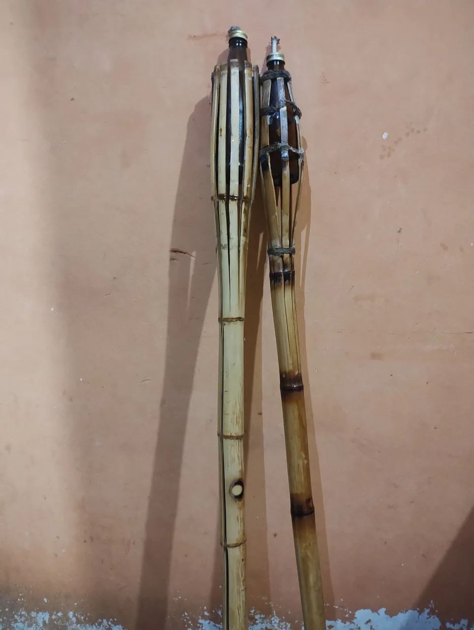 Tochas decorativas de bambu - Par - Foto 4