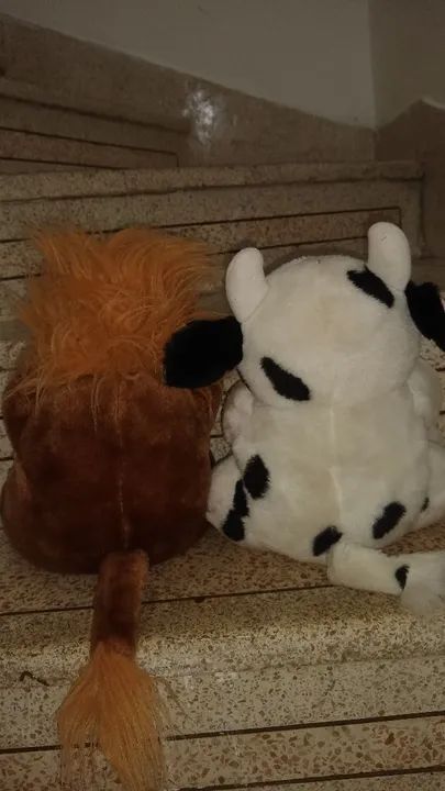 Par de Pelúcias - Leão e Vaca - Parmalat - Foto 4