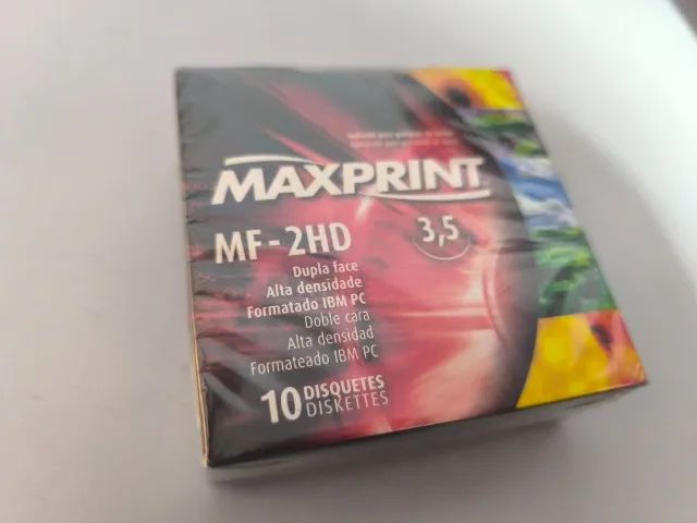 Raridade Caixa Lacrada com 10 Disquetes!