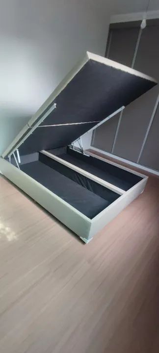 CAMA BOX BAU QUEEN 1.58X1.98 ACABAMENTO IMPECAVEL COMPRA SEGURA
