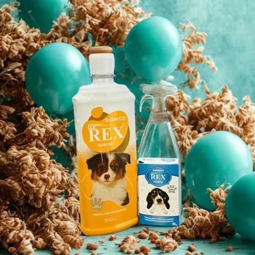 Kit Shampoo+ Sabonete Pet Filhotes Brilho Maciez Cães Gatos