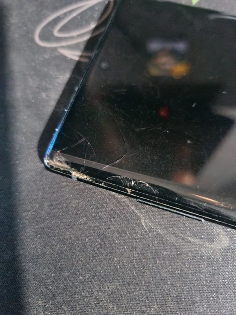Samsung Note 10 plus 256gb tela com mancha e canto trincado - Foto 3