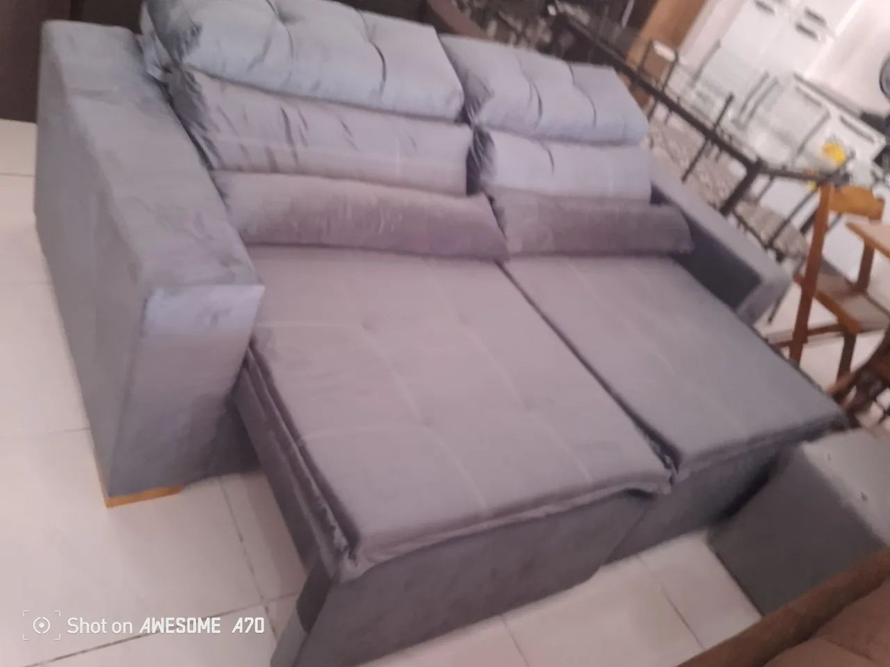 Sofá retrátil reclinável com frete e entrega grátis aproveite esse oferta  - Foto 5