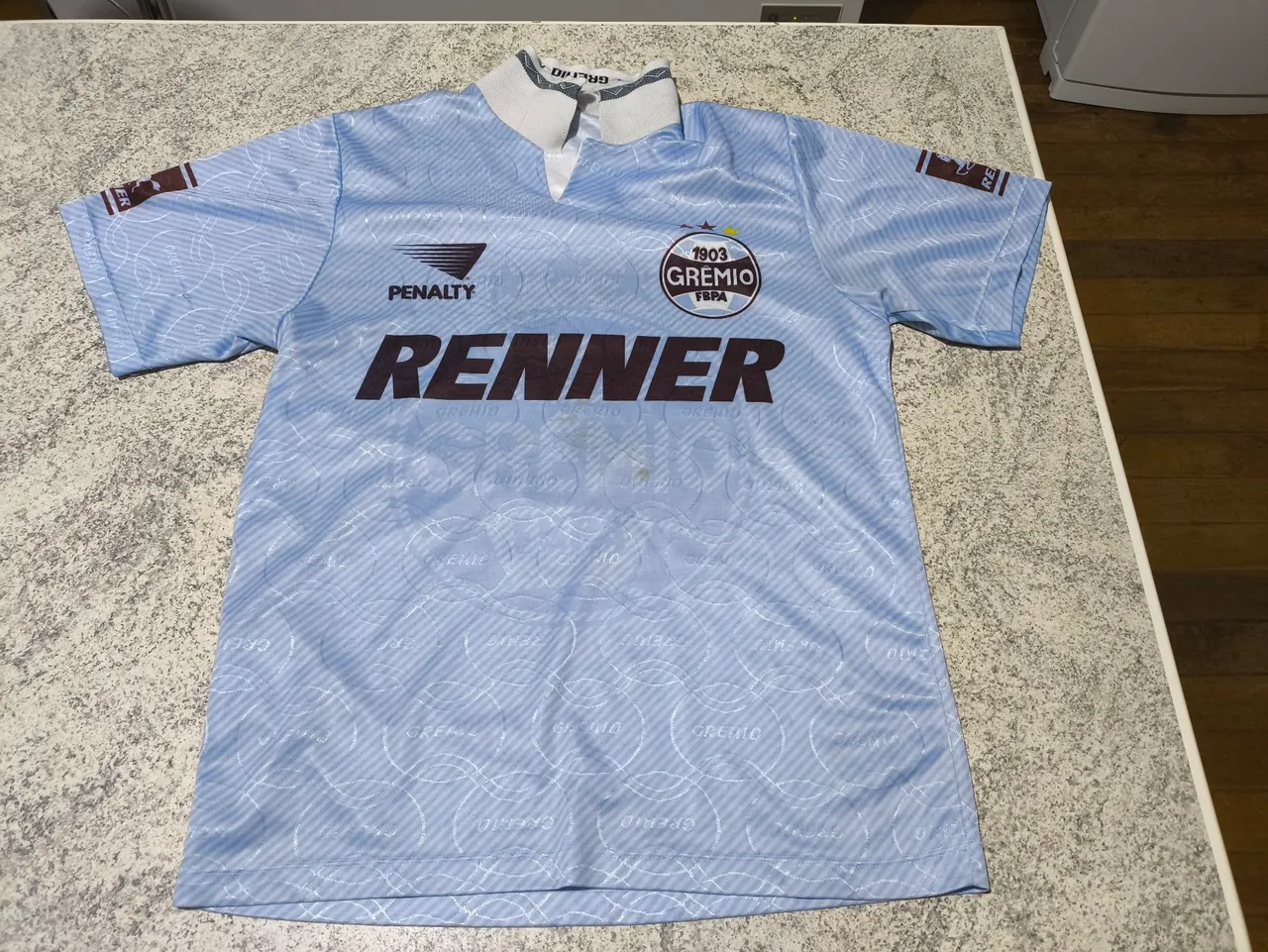 Camisa Grêmio original 1996 celeste Renner Penalty número 7