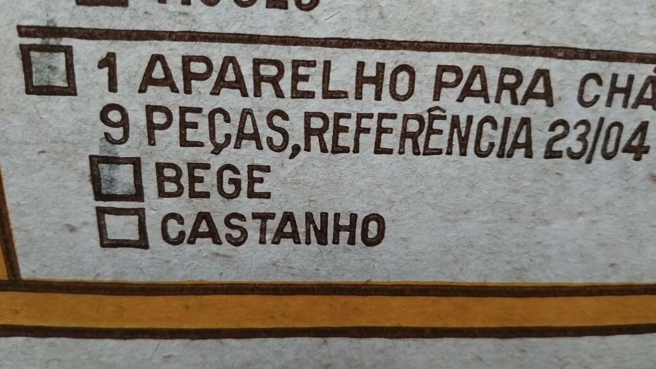 Jogo de Chá em cerâmica 9 peças na caixa. - Foto 5