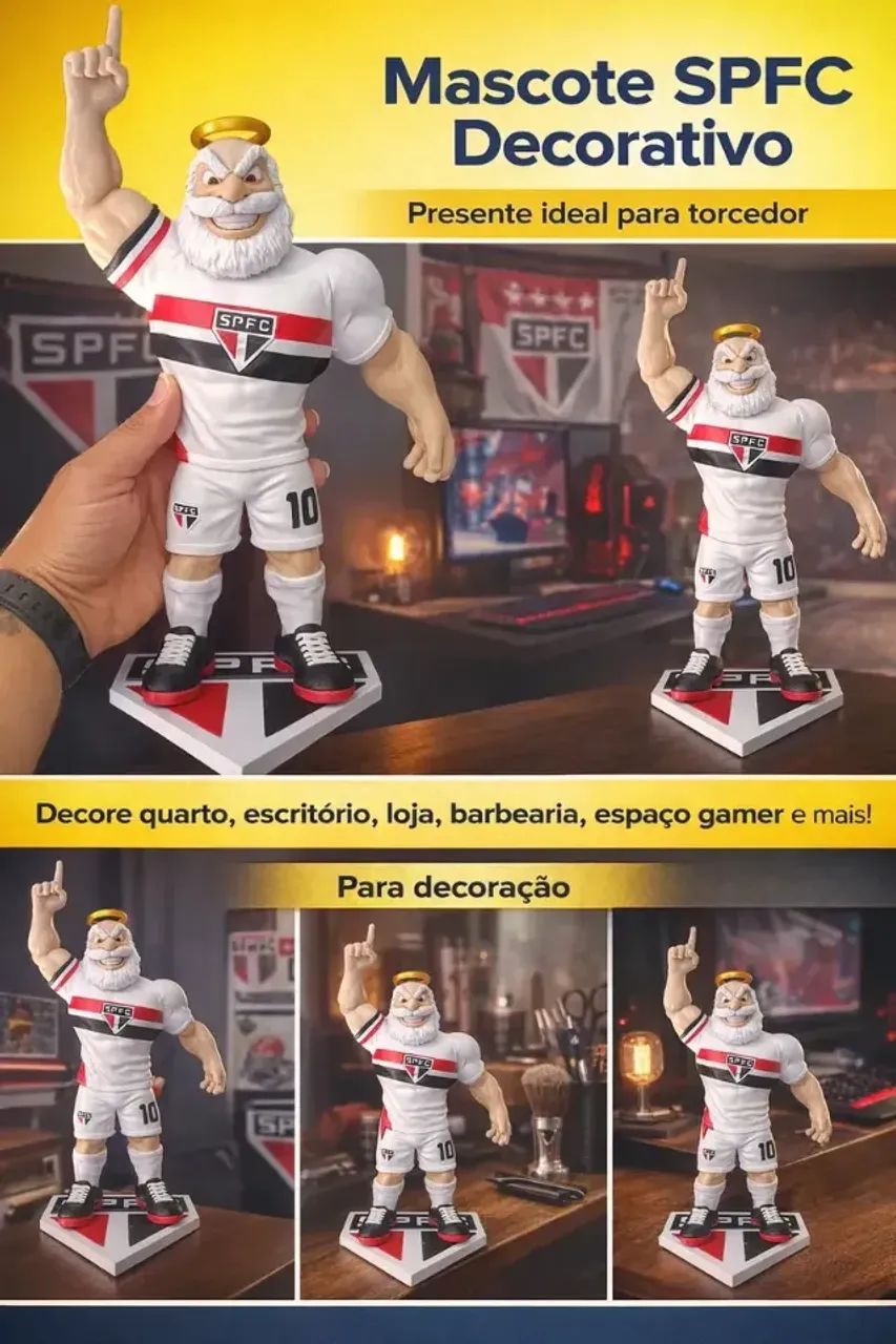 Boneco Mascote São Paulo 3d - Foto 3