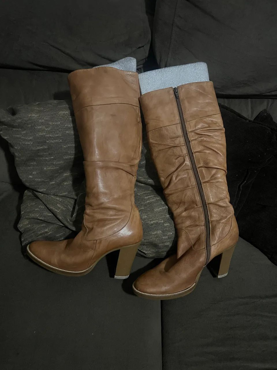 Botas couro legítimo 