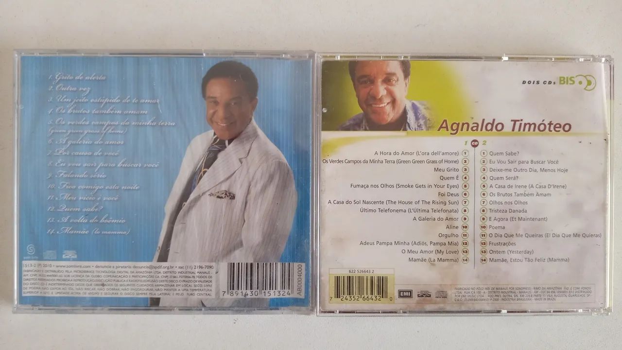 Agnaldo Timóteo  03 cds - Foto 2