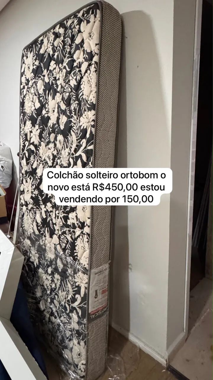 Colchão ortobom solteiro novo 