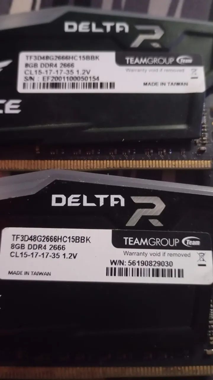 MEMORIAS TEAM GROUP T.FORCE DELTA RGB