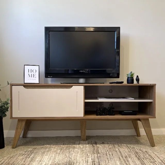 Rack para TV 60 Polegadas | Retrô | Entrega Rápida | Sala e Casa - Foto 4
