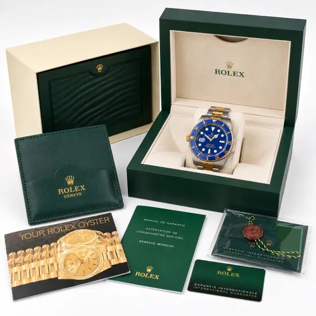 Rolex Submariner Date Bicolor Azul Completo - Foto 4