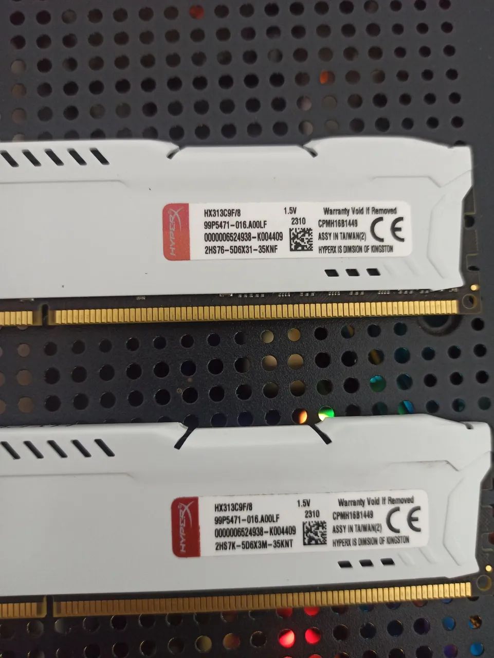 memória RAM Kingston HyperX Fury branca - Foto 2