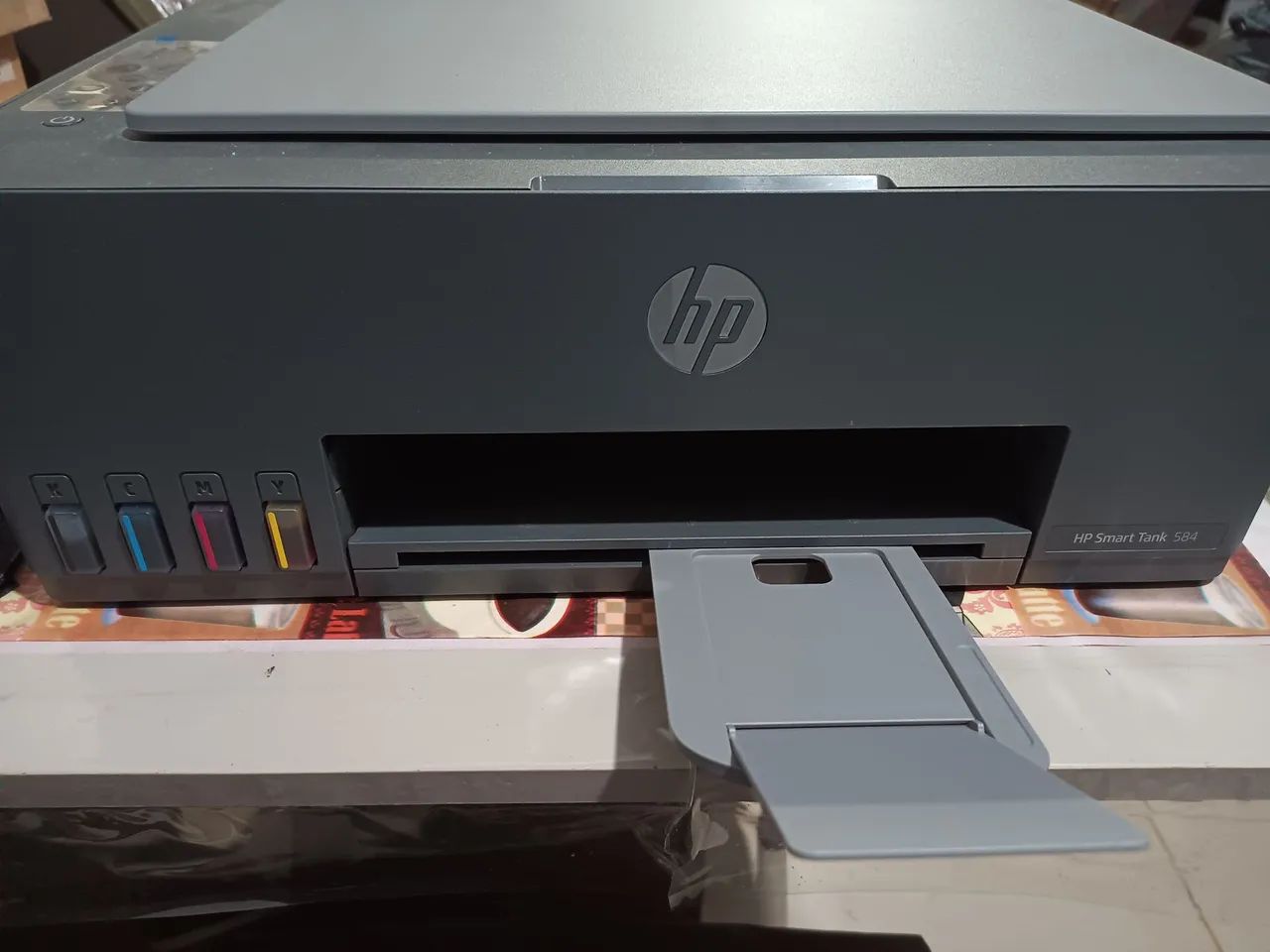 Impressora HP Semi nova Smart Tank 584 Wifi e Cabo Incluso  - Foto 2